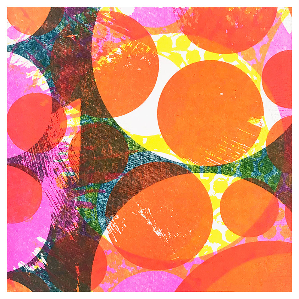 Bright and funky artwork by Kate Green