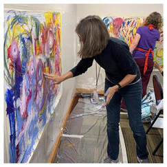 Abstract art workshops by Kate Green