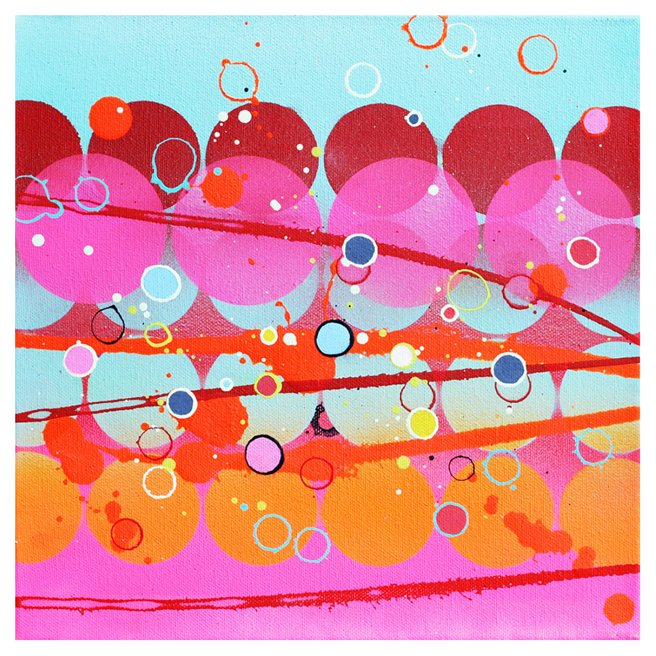 Colourful abstract art prints by Kate Green