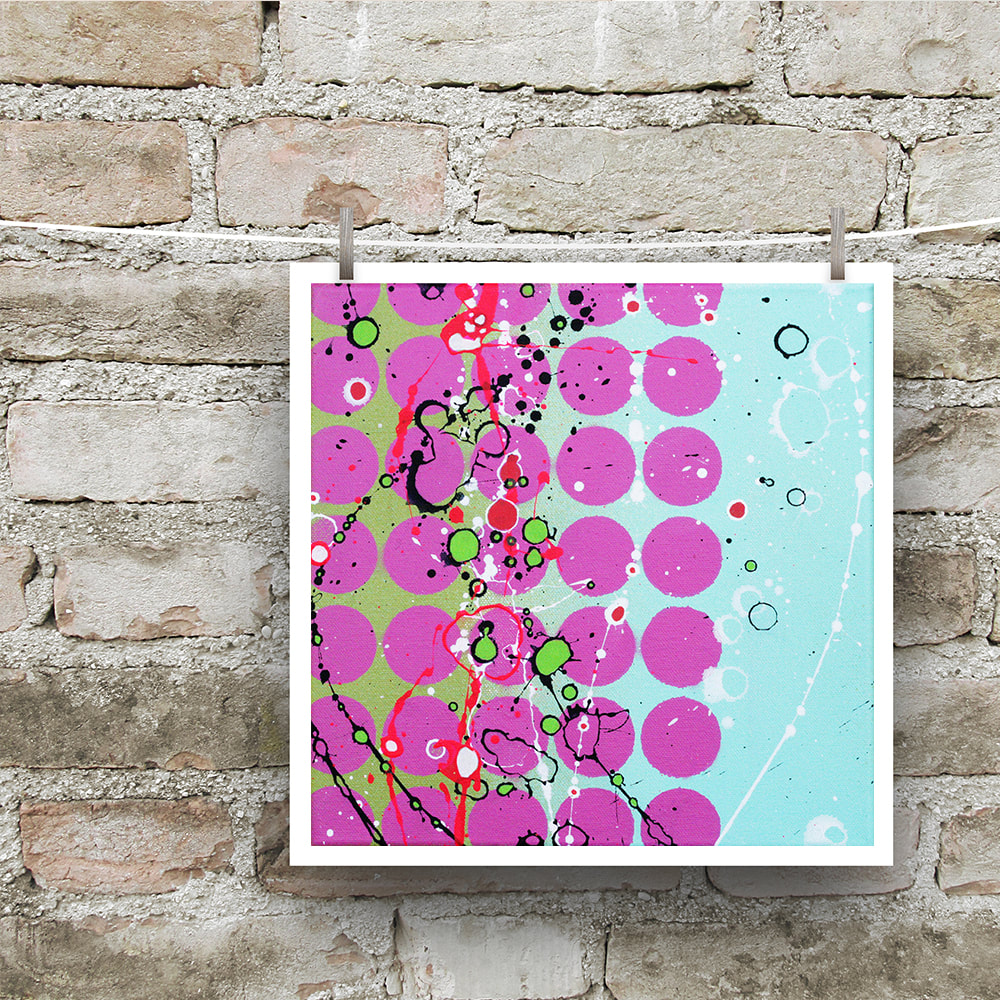 Purple abstract art print for sale by Kate Green