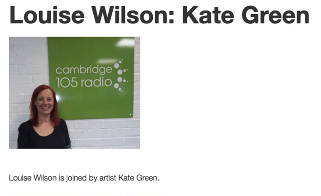 Radio interview by colourful abstract artist Kate Green
