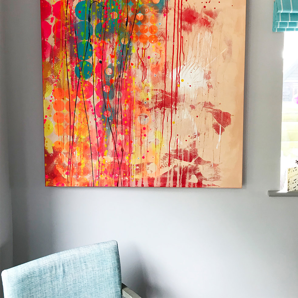 Real art in real homes by abstract artist Kate Green