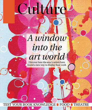 Magazine article about colourful artist Kate Green