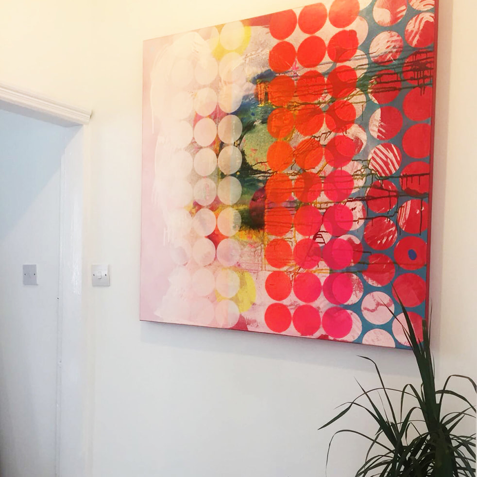 Colourful abstract art for sale by Kate Green