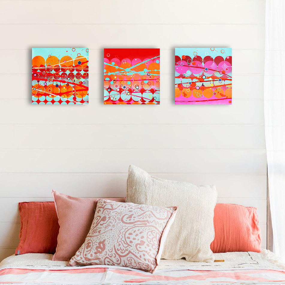 bright and bold abstract art by Kate Green