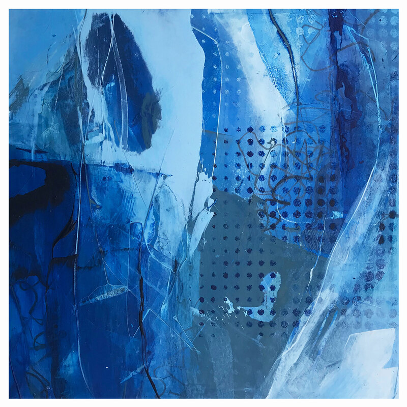 abstract blue painting