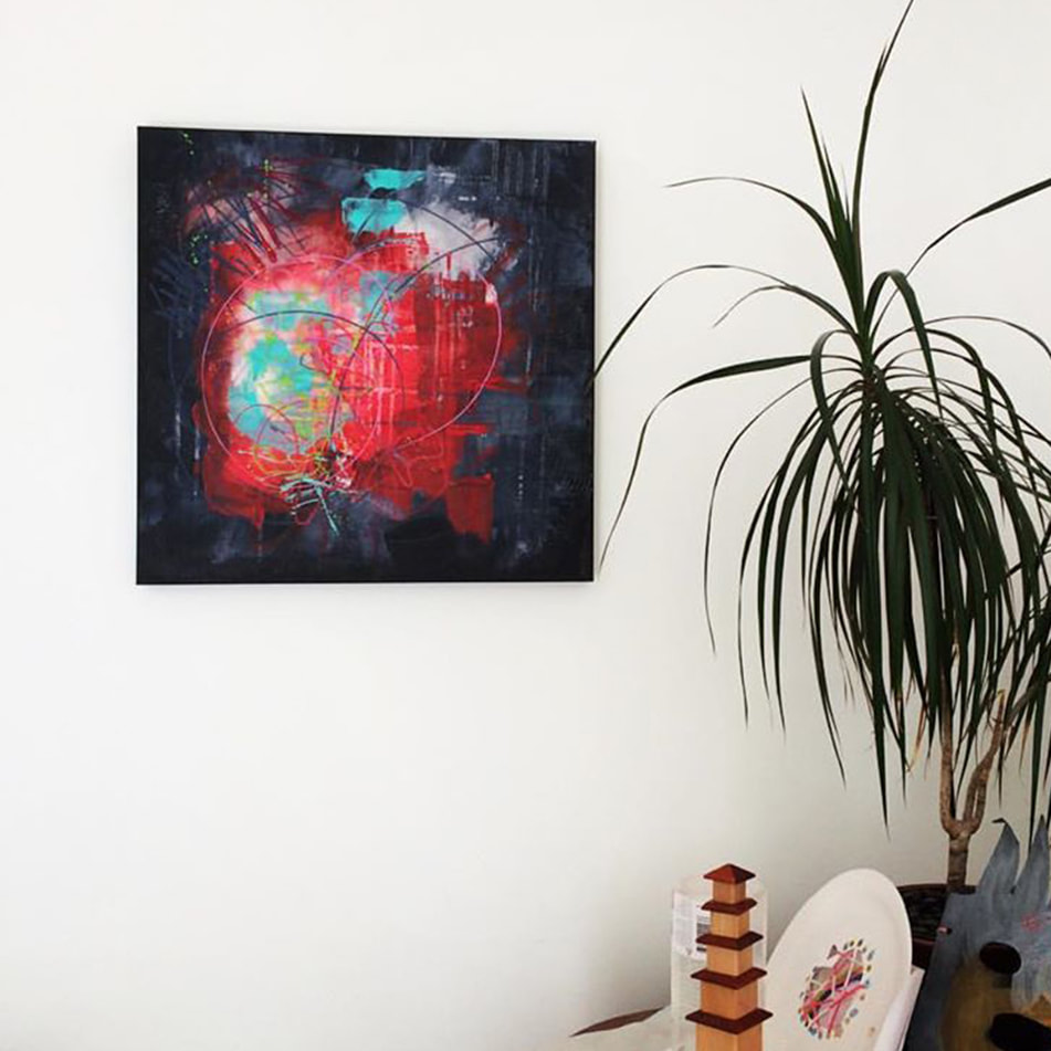 funky wall art for living room by Kate Green