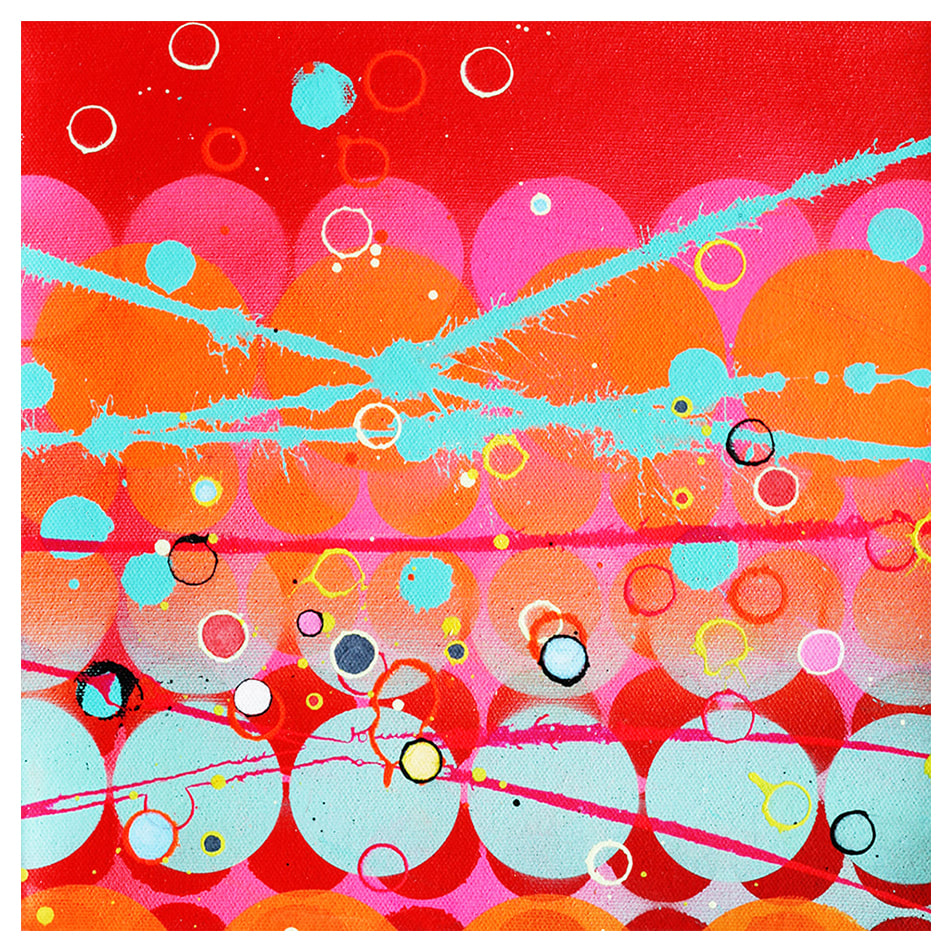 Colourful abstract art for sale by Kate Green